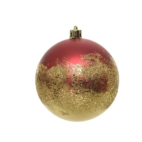 SFERA RED OPACO E ORO GLITTER